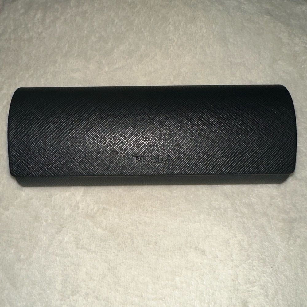 Prada Textured Black Eyewear Case